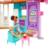 Mattel Barbie Malibu Ferien-Haus mit Möbeln & Zubehör, Puppenhaus 