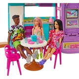 Mattel Barbie Malibu Ferien-Haus mit Möbeln & Zubehör, Puppenhaus 