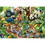 Schmidt Spiele Puzzle Kunterbunte Tierwelt 