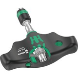 Wera 416 RA Quergriff-Bits-Handhalter mit Ratschenfunktion, Schraubendreher schwarz/grün, mit Rapidaptor Schnellwechselfutter