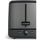 Bosch Home Kompakt-Toaster DesignLine TAT5P425DE grau/schwarz, 970 Watt, für 2 Scheiben Toast