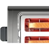 Bosch Home Kompakt-Toaster DesignLine TAT5P425DE grau/schwarz, 970 Watt, für 2 Scheiben Toast