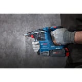 Bosch Professional Akku-Bohrhammer GBH 18V-22 X Professional, 18Volt blau/schwarz, 2x Li-Ionen Akku 4,0Ah, ONECHUCK, in L-BOXX
