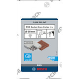 Bosch Professional PRO Socket Core Cutter dry Diamant-Steckdosen-Bohrkrone, Ø 68mm, Bohrer M16