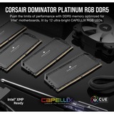 Corsair DIMM 32 GB DDR5-5600 (2x 16 GB) Dual-Kit, Arbeitsspeicher schwarz, CMT32GX5M2B5600C36, Dominator Platinum RGB, INTEL XMP