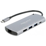 DeLOCK USB Type-C Dockingstation mit M.2 Slot grau