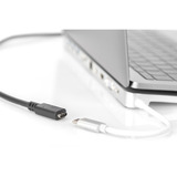 Digitus USB 2.0 Verlängerungskabel, USB-C Stecker > USB-C Buchse schwarz, 1,5 Meter, PD 60 Watt