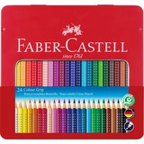 Faber-Castell Colour Grip Buntstift, 24er Metalletui, Set