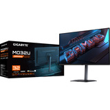 GIGABYTE MO32U QD-OLED, Gaming-Monitor 80.3 cm (31.5 Zoll), schwarz, UltraHD/4K, KVM, USB-C, AMD FreeSync Premium Pro, 165Hz Panel