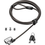 Kensington ClickSafe 2.0 Universelles 3-in-1 Laptopschloss (Single Keyed) schwarz