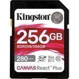 Kingston Canvas React Plus 256 GB SDXC, Speicherkarte UHS-II U3, Class 10, V60, A1