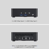 MSI Cubi NUC AI 1UMG-073AT, Mini-PC schwarz, Windows 11 Pro