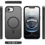 Nevox StyleShell Invisio, Handyhülle schwarz, iPhone 16e, kompatibel mit MagSafe