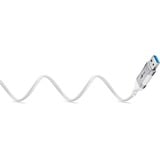 goobay Ethernet-Adapterkabel USB-A 3.2 Gen1 > RJ-45, Slim weiß, 15 Meter