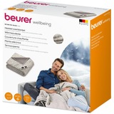 Beurer XXL Wärme-Kuscheldecke HD 150 Nordic, Heizdecke grau, 150 x 200 cm