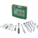 1/4" + 1/2" Ratschen Set mit Steckschlüsseln, 60-teilig
