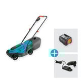 GARDENA Akku-Rasenmäher EasyMax 32/18V P4A, 18Volt türkis/grau, Li-Ion Akku 4,0Ah, POWER FOR ALL ALLIANCE