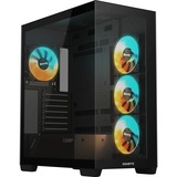 GIGABYTE C500 Panoramic Stealth, Tower-Gehäuse schwarz, Tempered Glass x 2