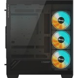 GIGABYTE C500 Panoramic Stealth, Tower-Gehäuse schwarz, Tempered Glass x 2