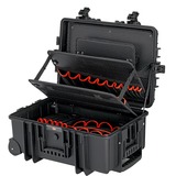 KNIPEX Werkzeugkoffer "Robust45 Move" 00 21 37 LE, Werkzeugkiste schwarz, Staub- und wasserdicht, flugtauglich