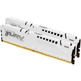 Kingston FURY DIMM 32 GB DDR5-6400 (2x 16 GB) Dual-Kit, Arbeitsspeicher weiß, KF564C32BWEK2-32, FURY Beast, INTEL XMP, AMD EXPO