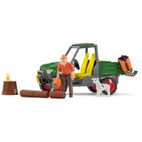 Schleich Farm World Waldbauer mit Fahrzeug, Spielfigur 