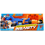 ZURU XSHOT Insanity - Blaster Smoke N Barrel, Dartblaster inkl. 72 Darts
