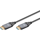 goobay Optisches Hybrid Ultra High-Speed HDMI Kabel (AOC) 8K / 60Hz schwarz/grau, 50 Meter, 48 Gbit/s