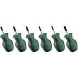 Bosch Kurzschraubendreher Set, 6-teilig grün/schwarz, 6-teilig