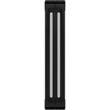 Corsair iCUE LINK QX140 RGB 140-mm-PWM-Lüfter, Gehäuselüfter schwarz, Erweiterungskit, 140 mm