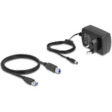 DeLOCK Dual Dockingstation für 2 x SATA HDD / SSD schwarz, mit Klon Funktion, Card Reader, USB-A