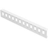 Digitus Adapterplatte für LWL Unibox zur Wandmontage, Blende hellgrau, Medium