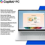 HP OmniBook 3 17-dg0053ngx, Notebook silber, Intel® Core™ Ultra 5 225U, Intel® Graphics, 12 GB DDR5, 512 GB (512 GB SSD), Windows 11 Pro