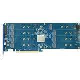 HighPoint Rocket 1608A PCIe Gen5 x16 to 8-M.2x4 NVMe Switch, Schnittstellenkarte 