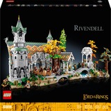 LEGO 10316 Icons Der Herr der Ringe: Bruchtal, Konstruktionsspielzeug 