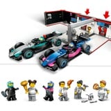 LEGO 60444 City F1 Garage mit Mercedes-AMG & Alpine Rennautos, Konstruktionsspielzeug 