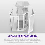 NZXT H6 RGB+ ( 2026 ) All White, Tower-Gehäuse weiß, Tempered Glass x 2