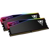 Patriot DIMM 48 GB DDR5-6400 (2x 24 GB) Dual-Kit, Arbeitsspeicher schwarz, VEUR548G6432K, Viper Elite 5 Ultra RGB, INTEL XMP, AMD EXPO