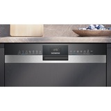 Siemens SN53ES02AE IQ300, Spülmaschine edelstahl (gebürstet)/schwarz, 60 cm, Home Connect