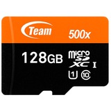 Team Group 128 GB microSDXC, Speicherkarte schwarz/orange, UHS-I U1, Class 10