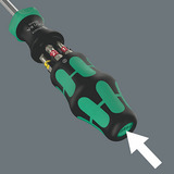 Wera Kraftform Kompakt 27 RA 1, Bit-Satz schwarz/grün, 6-teilig, 1/4", mit Ratschenfunktion