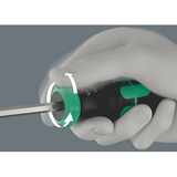 Wera Kraftform Kompakt 27 RA 1, Bit-Satz schwarz/grün, 6-teilig, 1/4", mit Ratschenfunktion