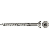 fischer Spanplattenschraube PowerFast 4,5x70 Senkkopf TX 200 Stück, mit Teilgewinde, Edelstahl A4