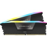 Corsair DIMM 32 GB DDR5-6000 (2x 16 GB) Dual-Kit, Arbeitsspeicher schwarz, CMH32GX5M2D6000C36, Vengeance RGB, INTEL XMP