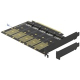 DeLOCK PCIe x16Karte > 5x M.2 Key B 