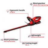EINHELL Akku-Heckenschere GE-CH 1846 Li Kit, 18Volt rot/schwarz, Li-Ionen Akku 2,0Ah