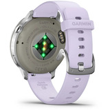 Garmin Venu 4 - 41 mm, Smartwatch silber/grau, Silikon-Armband in lavendelblau