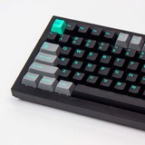 Keychron Cherry Profile Double-Shot PBT Full Keycap-Set - Hacker Mint, Tastenkappe grau/mint, 219 Stück, ANSI & UK ISO Layout