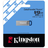 Kingston DataTraveler Kyson 512 GB, USB-Stick silber/blau