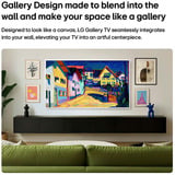 LG 65LX7B6LA.AEEQ (Gallery TV), QNED-Fernseher 165 cm (65 Zoll), silber/schwarz, UltraHD/4K, Gallery+, PVR, TimeShift